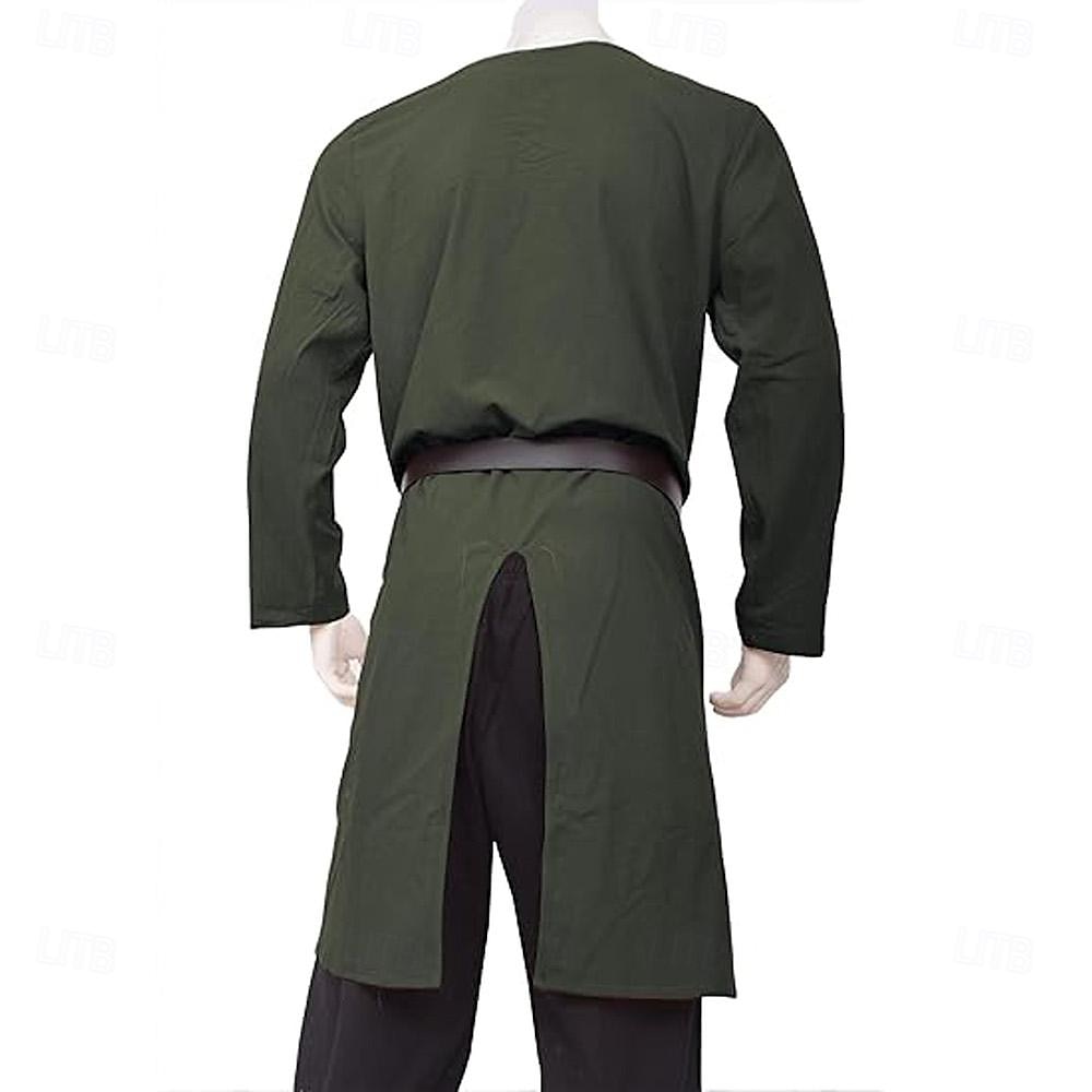 Medieval Renacimiento siglo 17 Cinturón Camisas Sayo Ranger élfico Tiro al arco Hombre Vikingo Fantasía Víspera de Todos los Santos Carnaval Mascarada LARP Adulto Camisas Cinturón Todas las Temporadas 2025 - $32.99 –P5