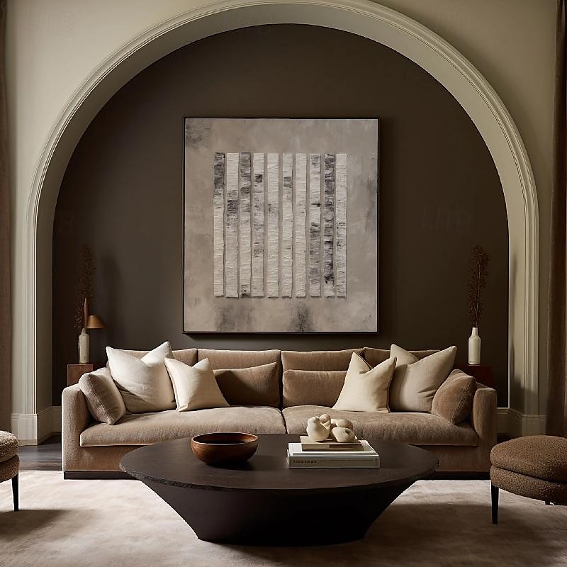 abstraktes Ölgemälde handgemalt beige braun und grün Malerei handgemachte braun Wabi Sabi Kunstwerk Ölgemälde handgemalt strukturierte Ölgemälde beige Ölgemälde abstrakte Leinwand Kunst modernes Dekor 2025 - $193.99 –P4