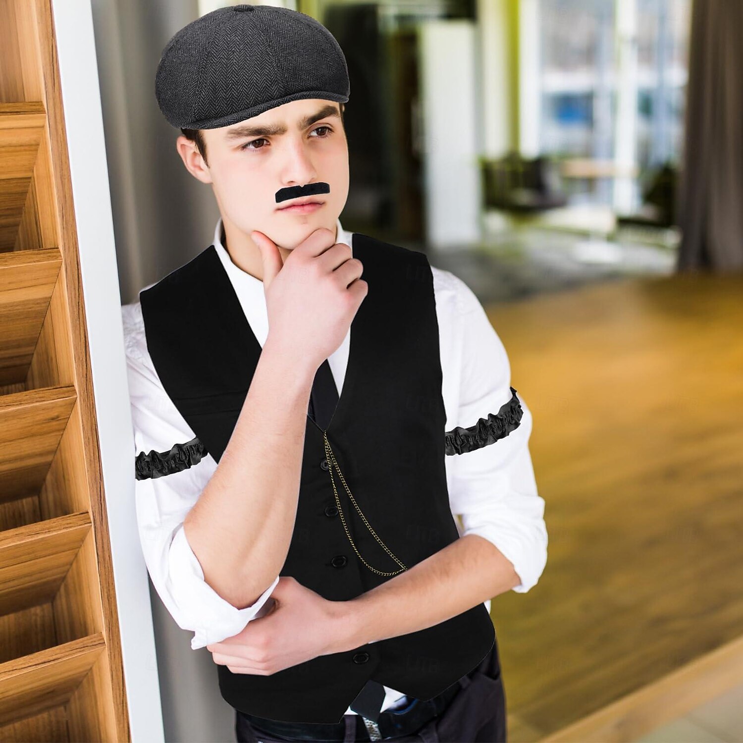Retrò Vintage Anni Ruggenti Anni 1920 Abiti Gilet Cappello Panama Il grande Gatsby Charleston Gentiluomo Moda Per uomo Natale Halloween Carnevale Balli di fine anno Addio al Nubilato Festival Adulti del 2025 a $41.99 –P6