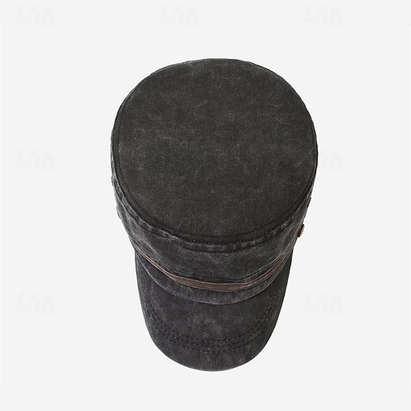 Pánské PLacatá čepice Sluneční klobouk Trucker Hat Námořnická modř Khaki Bavlna Módní Na běžné nošení ulice Denní Pevná barva Nastavitelná Proti sluci Prodyšné 2025 - $11.49 –P10