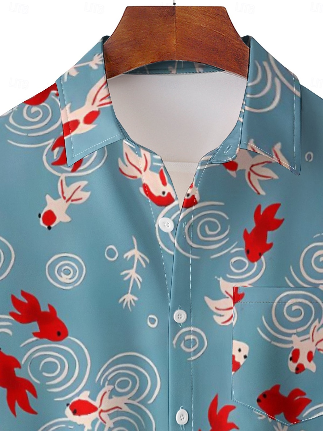 Per uomo Tropicale Prodotti per pesci Camicia hawaiana Camicia Aloha Camicie stampate Maniche corte Camicia Colletto Informale Per uscire Fine settimana Beige M L XL del 2025 a $22.99 –P3