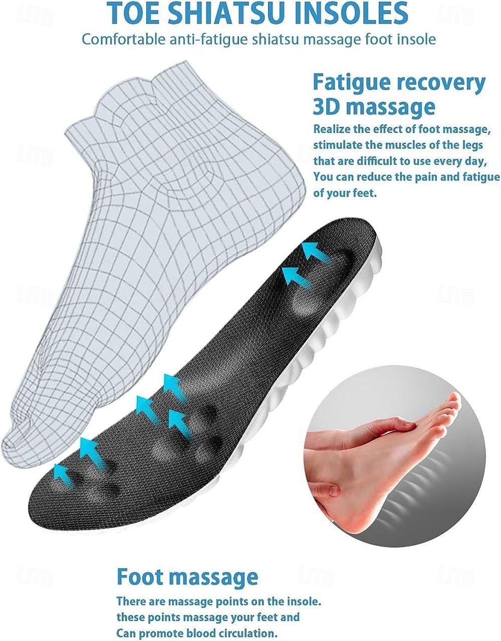 1 paio di solette con tecnologia 4D Cloud - morbido sollievo per il dolore al piede - supporto dell'arco plantare e punti di massaggio - diverse misure e colori disponibili del 2025 a $6.99 –P9