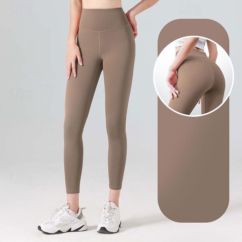 Per donna Pantaloni da yoga Leggings da yoga Fascia Elastica Vita Alta Yoga Allenamento in Palestra Pilates Collant Grigio scuro Nero Avorio Gli sport Abbigliamento sportivo Elasticizzato Taglia del 2025 a $12.99 –P5
