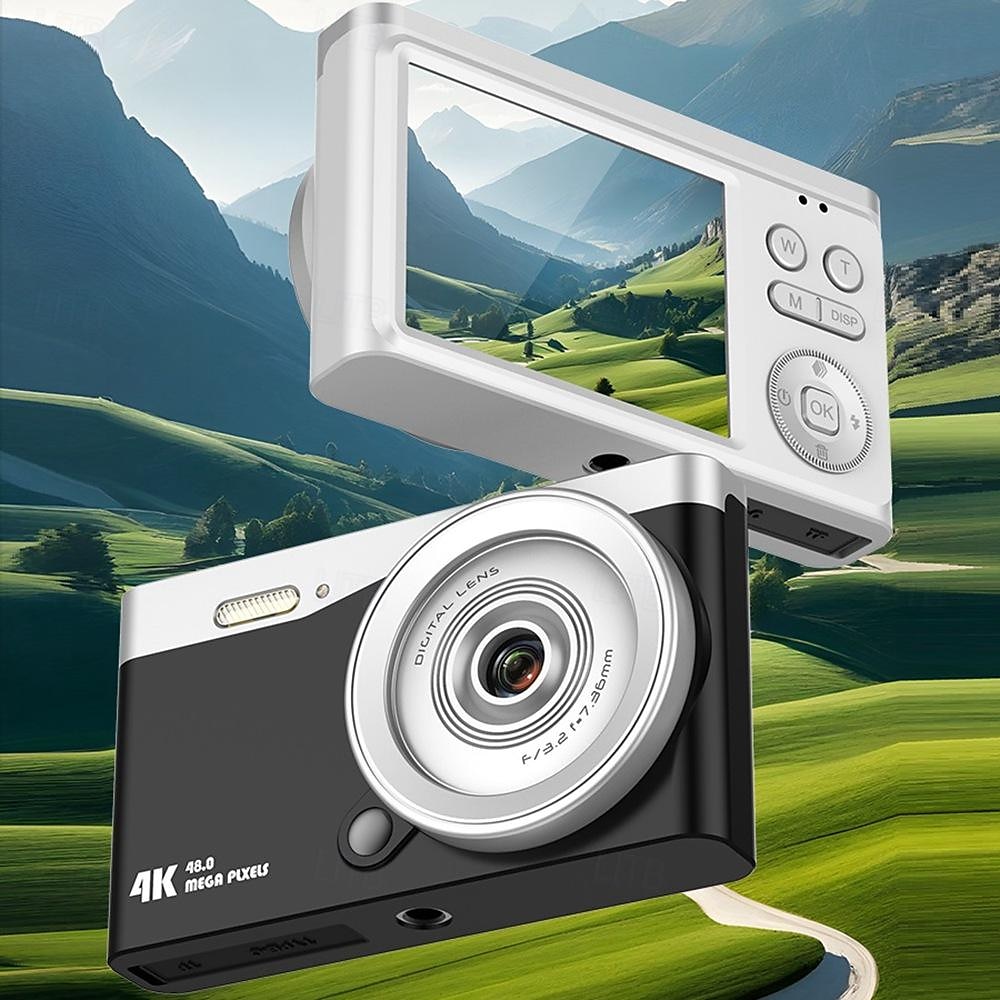 High definition anti shake 6800W true 4K high-definition digital student camera 16x zoom camera and video recorder 2025 - $56.99 –P1