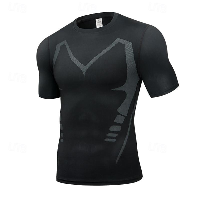Hombre Bloque de color Camiseta Compresión Camisa atlética Camisa de gimnasia Camisa de fitness Verano Manga Corta Casual Ropa Deportiva Secado rápido Suave Transpirable Entrenamiento de gimnasio 2026 - $12.99 –P6
