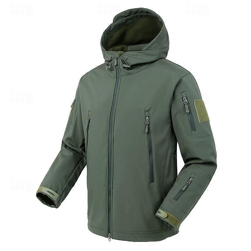 Per uomo Giacca Softshell Giubbino da escursione All'aperto Color Block Antivento Resistente all'acqua Felpa con cappuccio Giacca a vento Campeggio / Escursionismo / Speleologia Viaggi Nero Verde del 2025 a $33.59 –P1