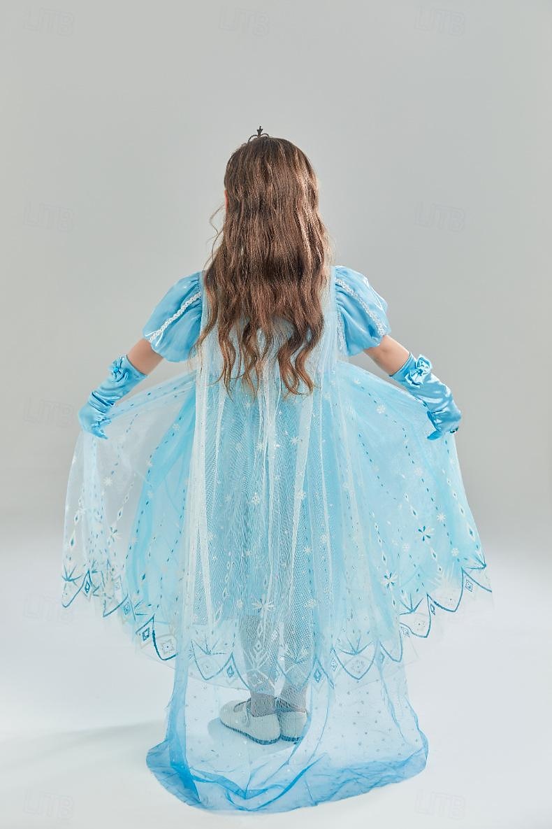La Reine des neiges Conte de Fées Princesse Cendrillon Elsa Robe de demoiselle d'honneur Costume de soirée à thème Robes en tulle Douce Lolita Cosplay de Film for Fille Enfants Carnaval Fête / Soirée de 2025 ? $35.99 –P5