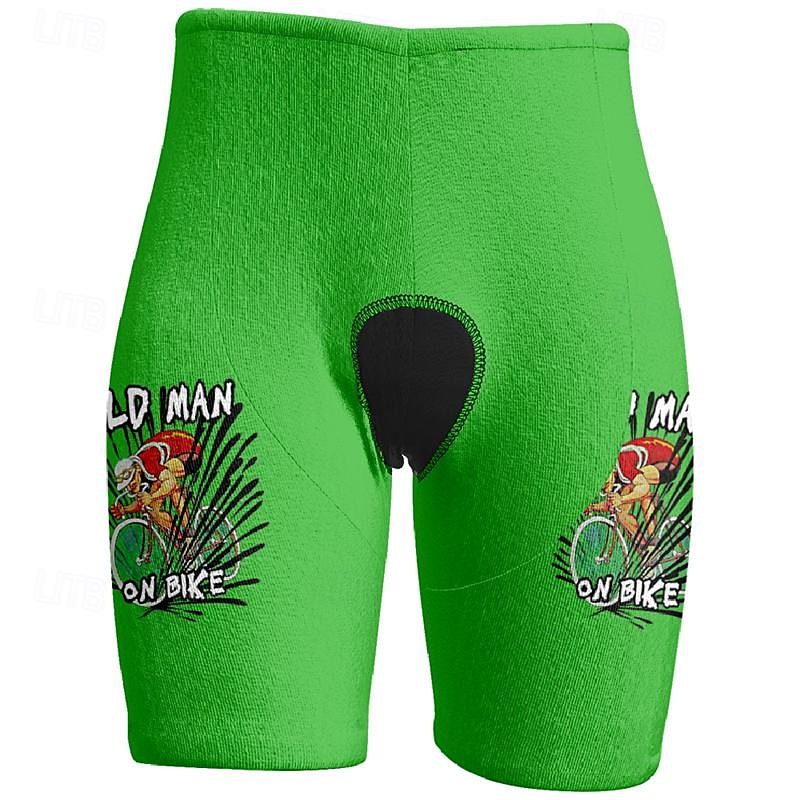 Per uomo Pantaloncini da ciclismo Pantaloncini da bici Bicicletta Pantaloncini / Cosciali Taglio aderente Gli sport Pop art Traspirante Asciugatura rapida Elevata elasticità Comodo Giallo Rosa del 2025 a $30.99 –P19