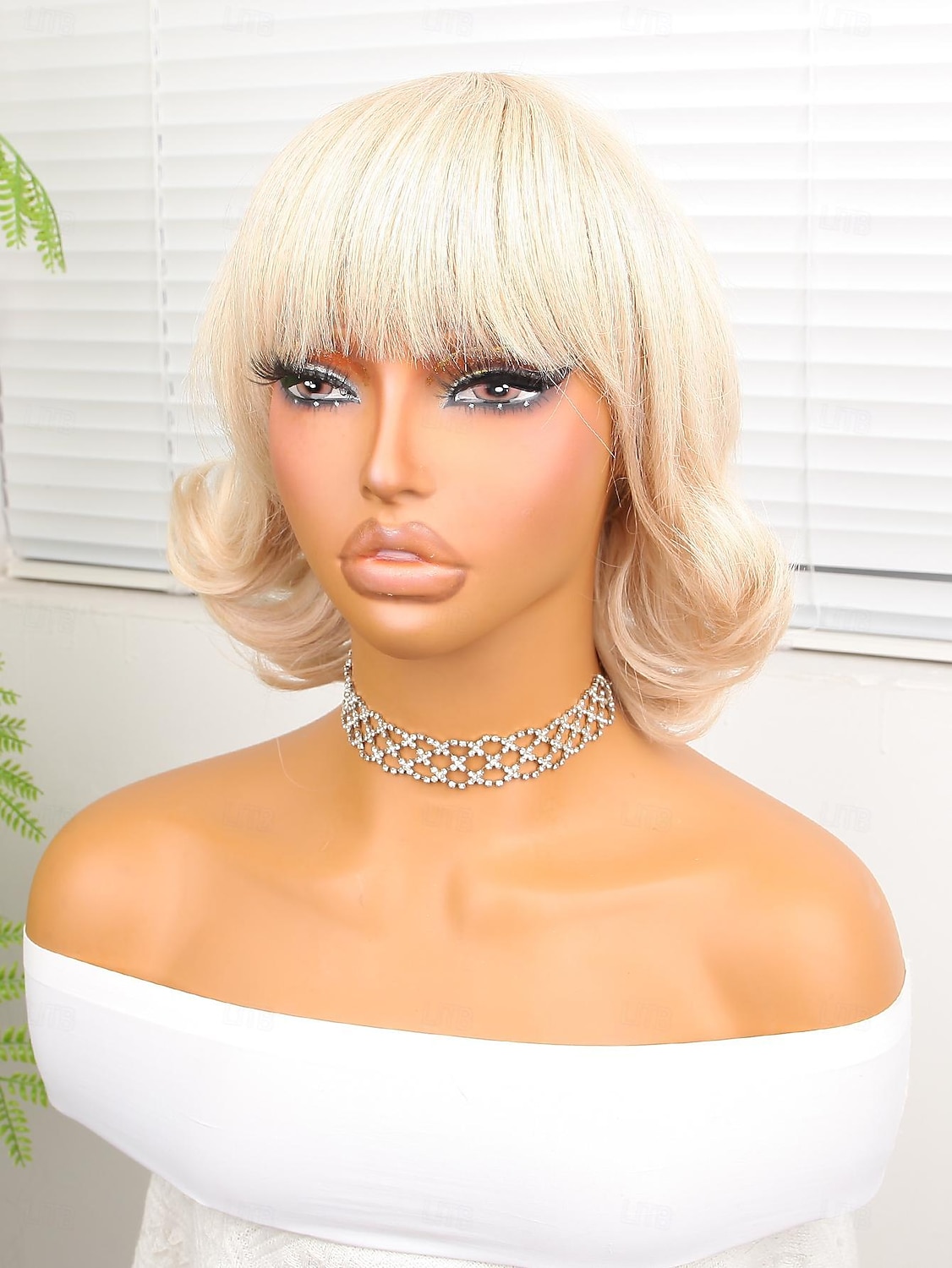 Syntetické paruky Deep Curly Střih Bob Elegantní ofina Paruka 10" Zlatavá Umělé vlasy Dámské Zlatá 2025 - $18.99 –P3