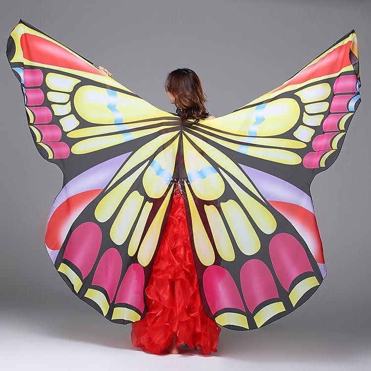 Costume Papillon Femme 3 Pièces - Cape Ailes De Papillon + Bandeau + Masque Dentelle - Carnaval, Halloween, Cosplay