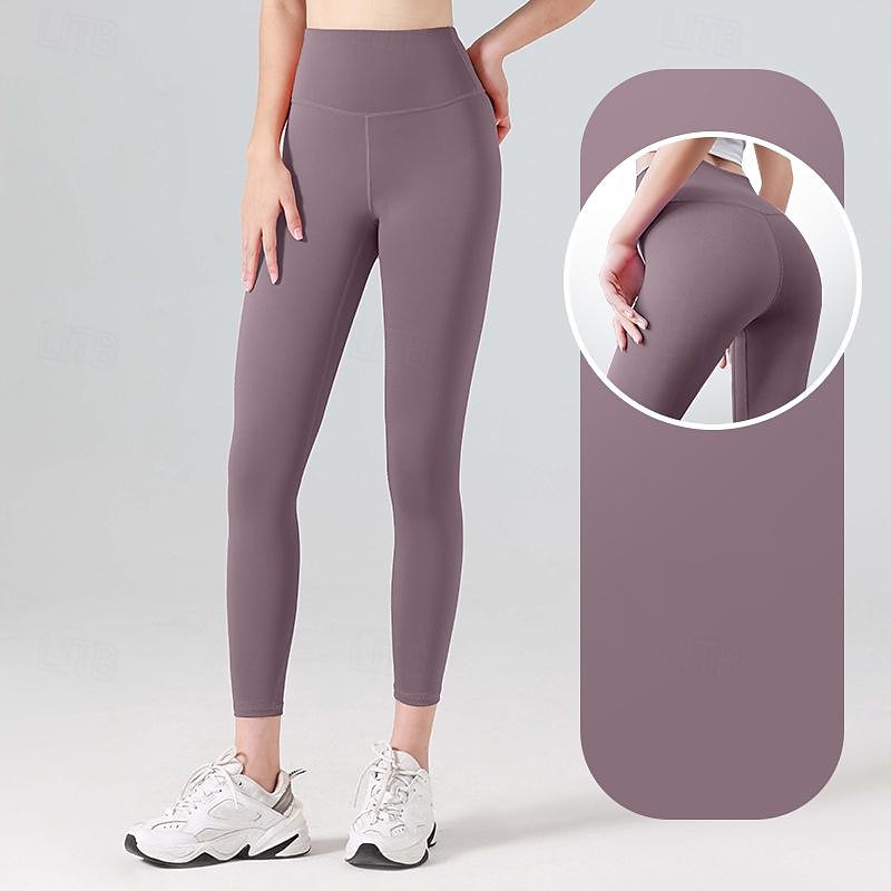 Per donna Pantaloni da yoga Leggings da yoga Fascia Elastica Vita Alta Yoga Allenamento in Palestra Pilates Collant Grigio scuro Nero Avorio Gli sport Abbigliamento sportivo Elasticizzato Taglia del 2025 a $12.99 –P16