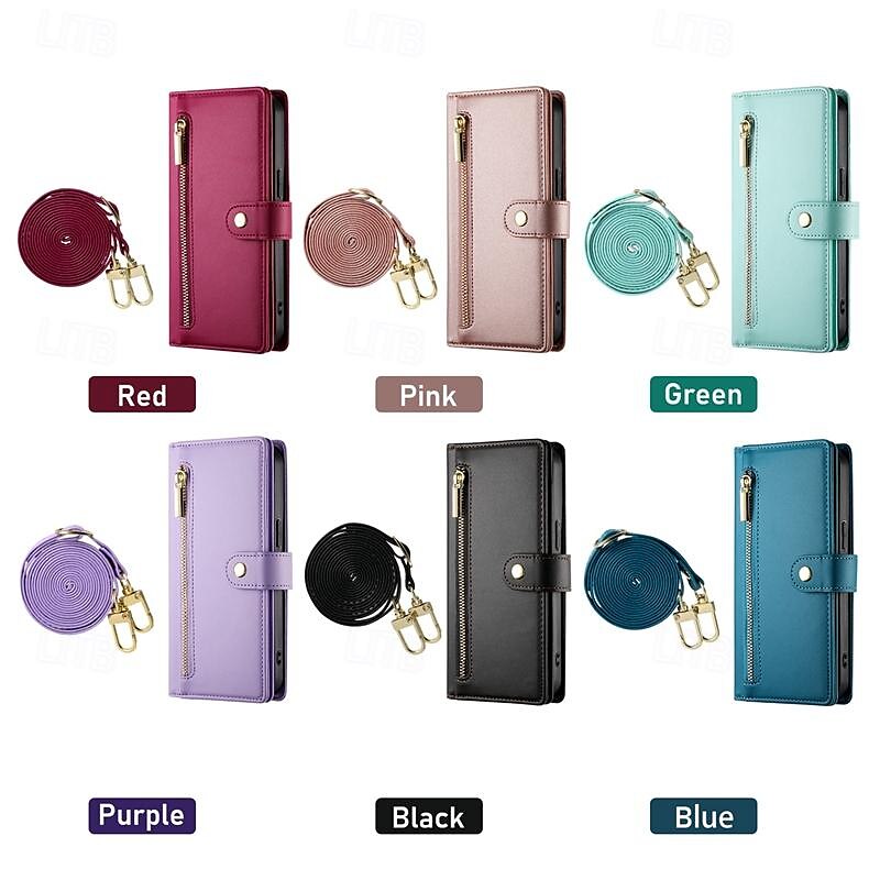 telefone Capinha Para iPhone 16 iPhone 15 Pro Max Plus iPhone 14 13 12 11 Pro Max Plus Mini SE Capa traseira Com Suporte Magnética Zíper Retro TPU Couro PU de 2025 por $24.99 –P1