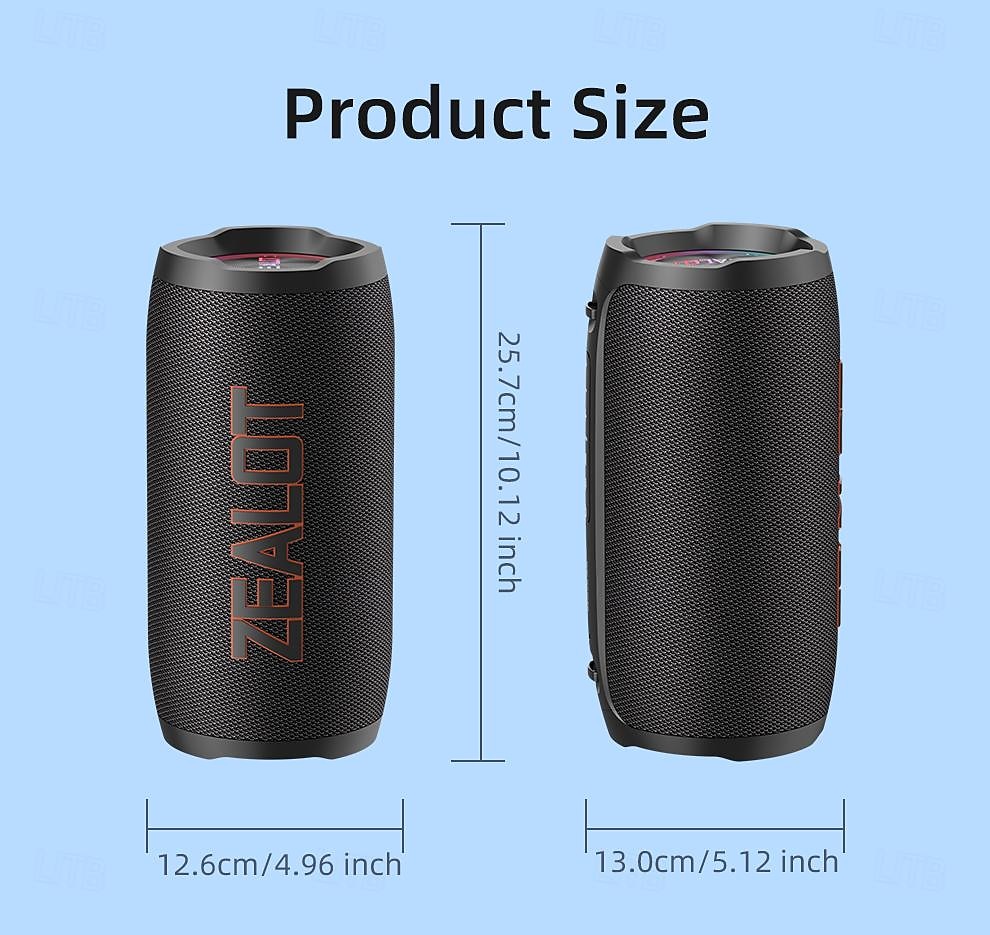 ZEALOT S76 Outdoor Speaker Bluetooth Speaker Bluetooth USB TF Card Outdoor Waterproof Stereo Sound Speaker For PC Laptop Mobile Phone 2025 - $171.99 –P15