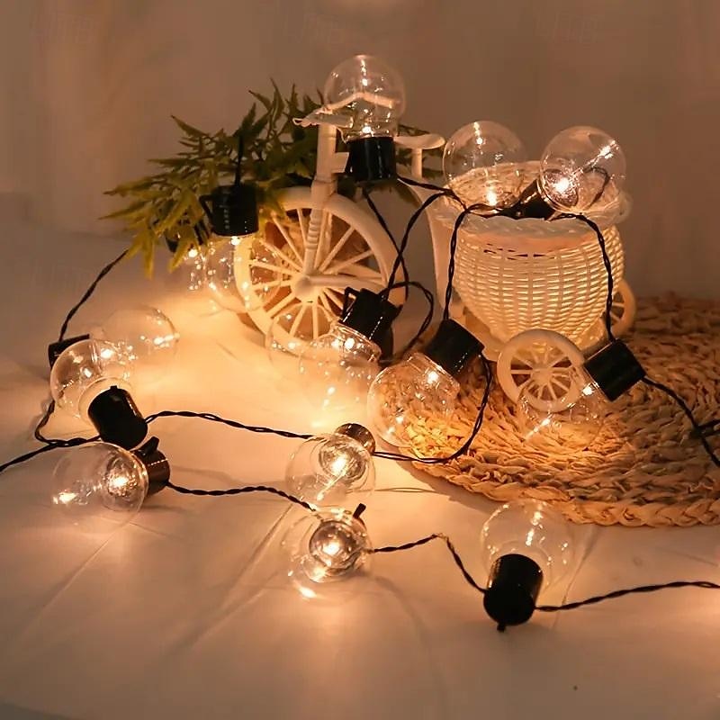 stringa di lampadine solari impermeabili per esterni natale g50 lampadina luce matrimonio giardino fata luce festa di natale vacanza campeggio esterno balcone decorazione del paesaggio del 2025 a $23.99 –P9