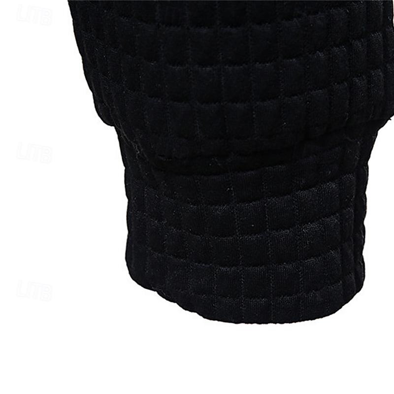 Herr Våffla hoodies Huvtröja Svart Vit Ljusgrå Mörkgrå Huva Slät Ficka Sport & Utomhus Dagligen Helgdag Polyester Streetwear Grundläggande Ledigt Vår & Höst Kläder Pull Tröjor Långärmad 2025 - $24.99 –P19