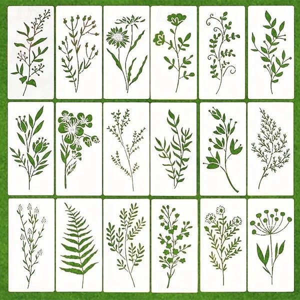 płot ogrodowy duże szablony kwiatowe-dekoracje zrób to sam, szablon kwiatowy do płotu ogrodowego duże szablony kwiatowe do ściany szablony piwonii do malowania na meblach drewnianych 2026 - $20.99 –P7