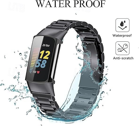 2025年 Fitbit Charge 6 / Fitbit Charge 5 と互換性のあるスマートウォッチバンド、取り外しツール付きステンレススチール製スマートウォッチストラップ、Fitbit Charge 6 用スポーツバンド交換用リストバンド  コレクション – $27.99 –P6