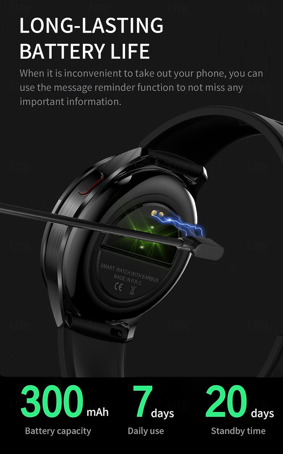 696 T97 Smart Watch 1.39 inch Smart Band Fitness Bracelet Bluetooth Pedometer Call Reminder Sleep Tracker Compatible with Android iOS Men Hands-Free Calls Message Reminder Watches with Earbuds IP 67 2025 - $83.99 –P16