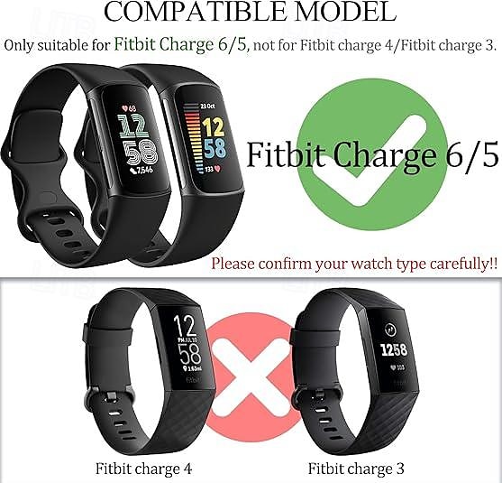 2025年 Fitbit Charge 6 / Fitbit Charge 5 と互換性のあるスマートウォッチバンド、取り外しツール付きステンレススチール製スマートウォッチストラップ、Fitbit Charge 6 用スポーツバンド交換用リストバンド  コレクション – $27.99 –P2