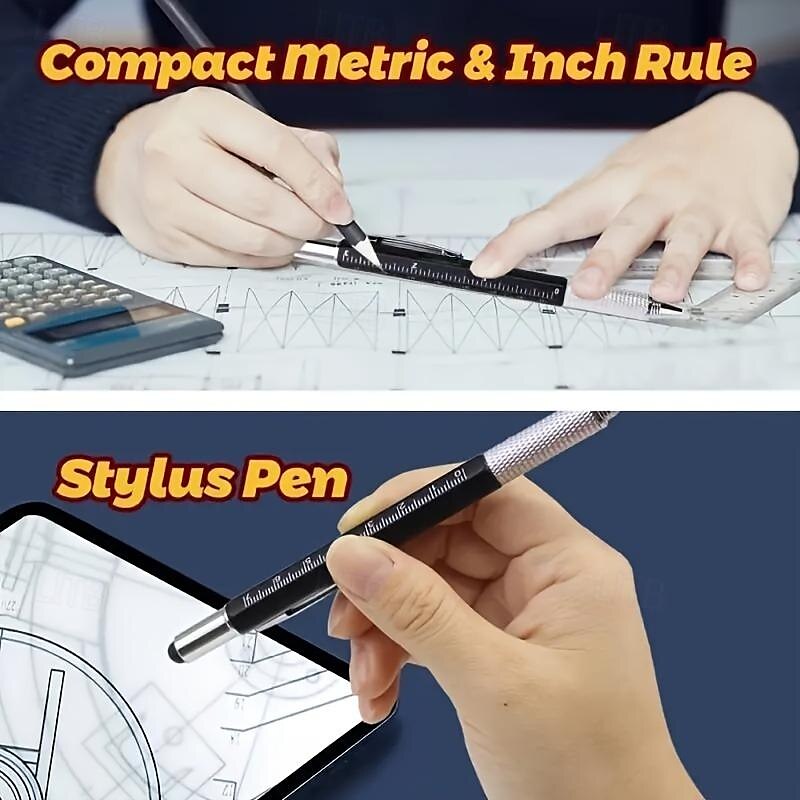 6in1 Metal Multitool Pen Portable Screwdriver Multitool for Writing Drawing 1 PCS 2025 - $12.99 –P3