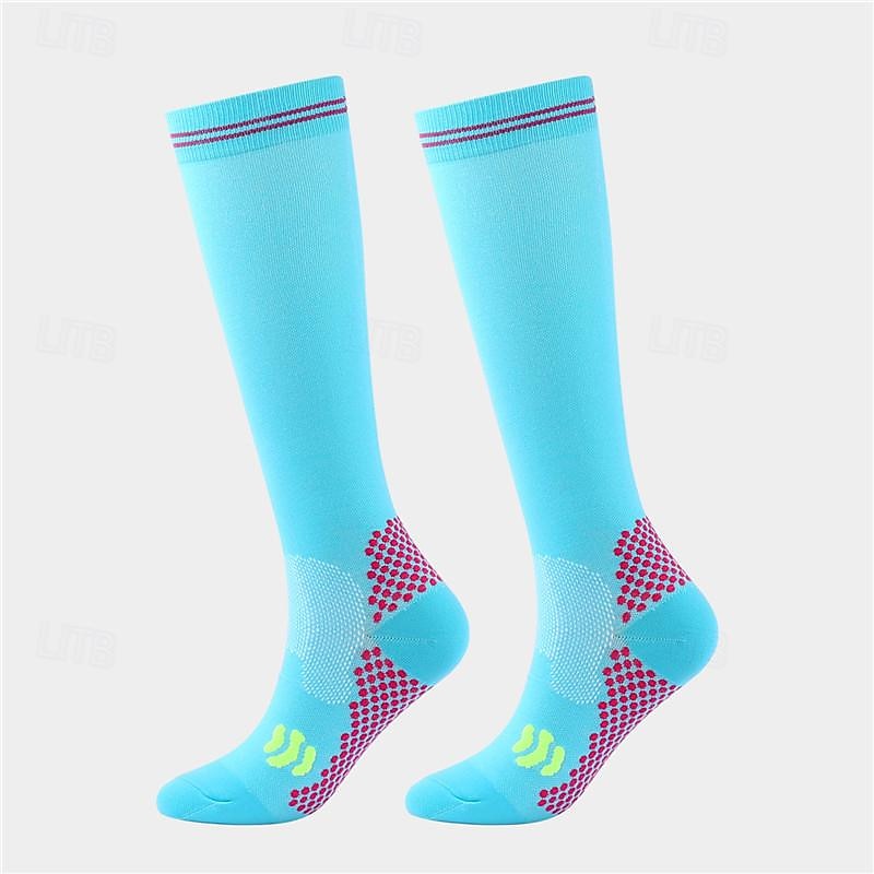 Calcetines de compresión Calcetines Deportivos Calcetines para correr 1 Par Bloque de Color Hombre Calcetines de tubo A prueba de resbalones Transpirable Reductor del Sudor Cómodo Entrenamiento de 2025 - $7.99 –P6