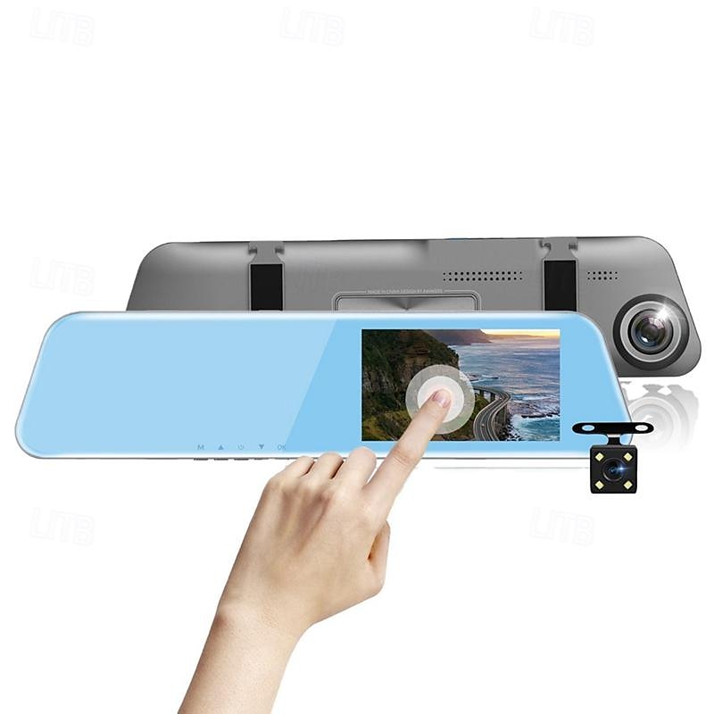 l1043 1080p hd bakkamera bil dvr 170 grader vidvinkel 4 tommer ips dash cam med nattsyn g-sensor parkeringsovervåking 4 infrarød led bilopptaker 2025 - $111.99 –P4