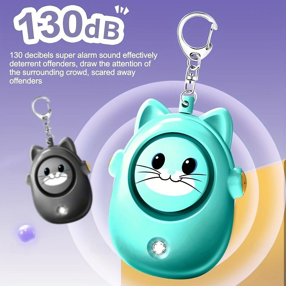 Alarm bezpieczeństwa osobistego 130db głośny brelok do kluczy do samoobrony syrena z światłem stroboskopowym led osobiste bezpieczeństwo w sytuacjach awaryjnych bezpieczne urządzenia breloczek do 2025 - $17.99 –P1