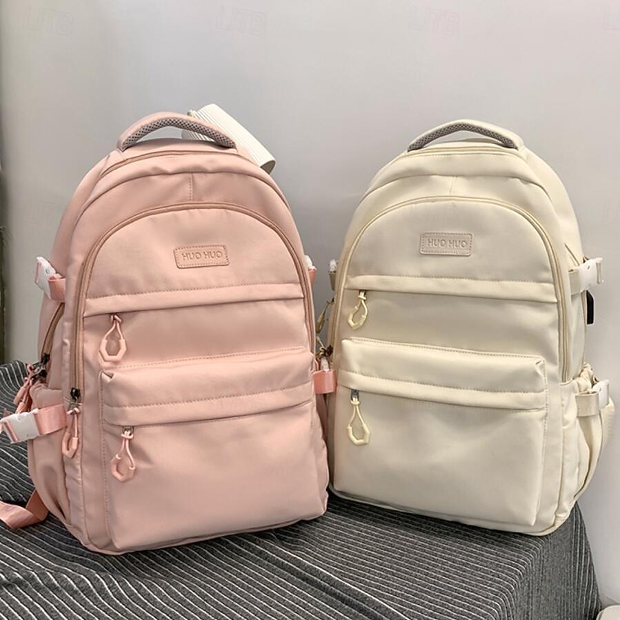 vattentät nylon ryggsäck för skolan och resor - snygg och hållbar design, perfekt för studenter, tillbaka till skolan 2025 - $32.99 –P3