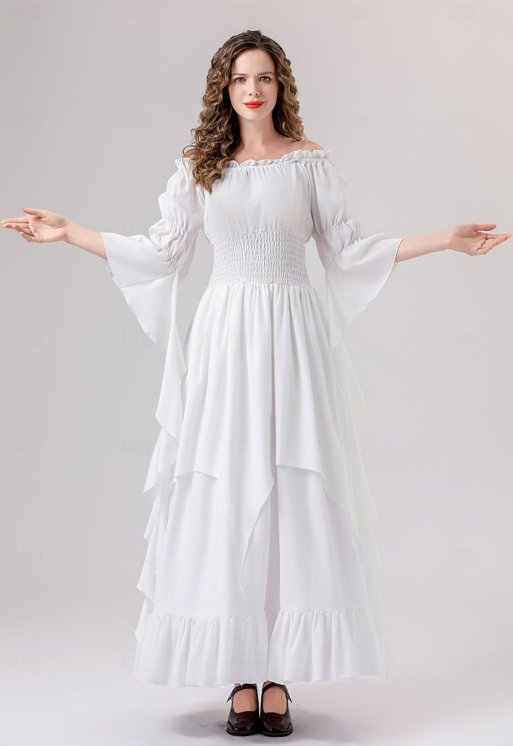 Retro Středověké Renesanční Šaty Šaty inspirované Regency Ren Faire Viking Elfí Dámské Keltské Fantazie Plesová maškaráda Večírek Dospělí Šaty 2025 - $43.99 –P1