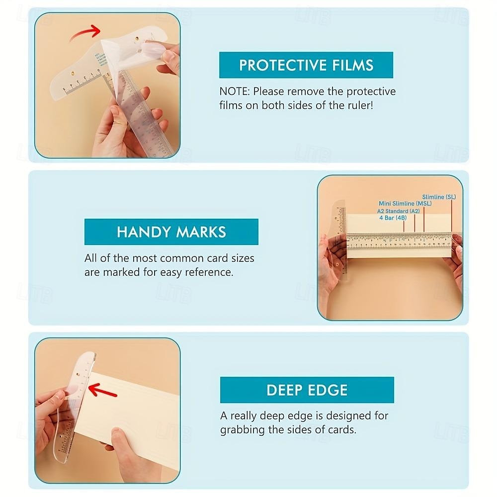 Clear Acrylic T-Square Ruler Crafting and Precision Drawing 6 inch Clear Measuerments Ruler Handtool 2025 - $15.99 –P6