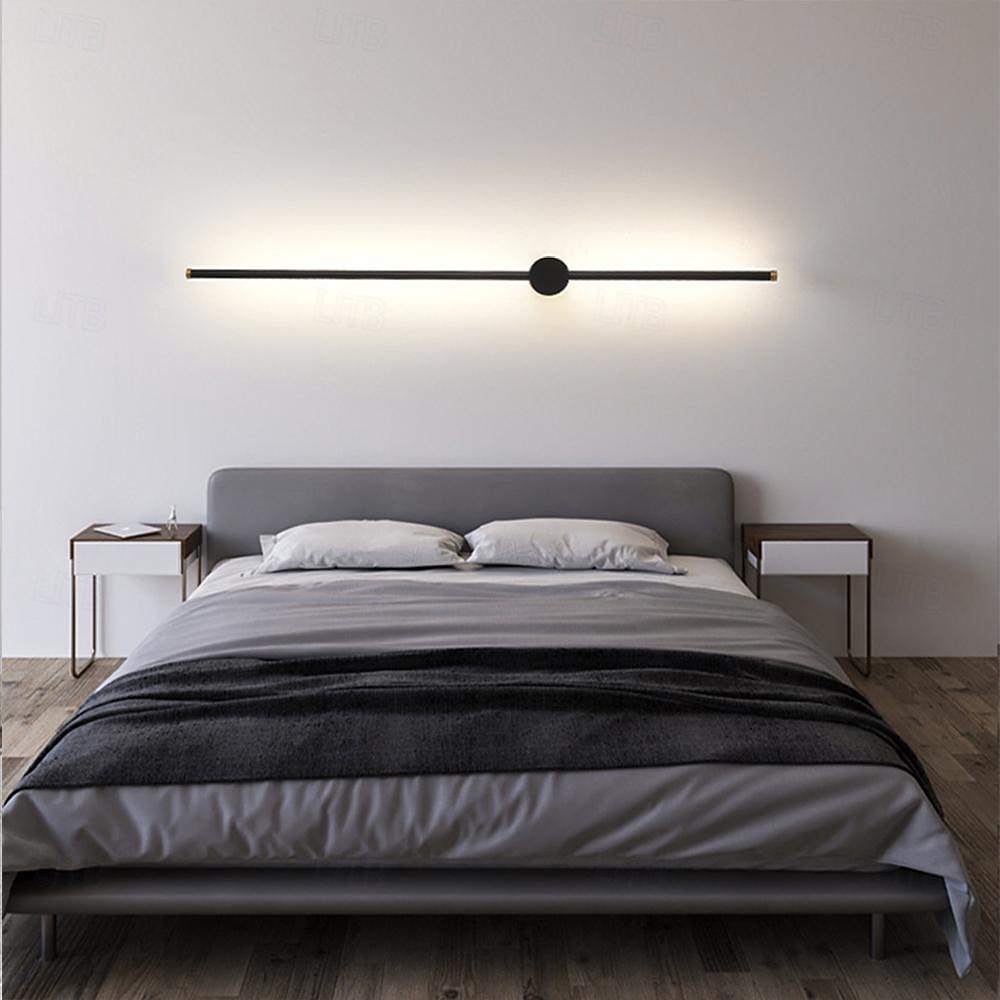 led inomhusvägglampor 3-färgs ljuskälla 97cm 1st/2st 8w ip20 lång list modern nordisk rotationsvägglampa med linjärt rör för sovrumstrappa hall bakgrundsbelysning 110-240v 2025 - $99.99 –P1