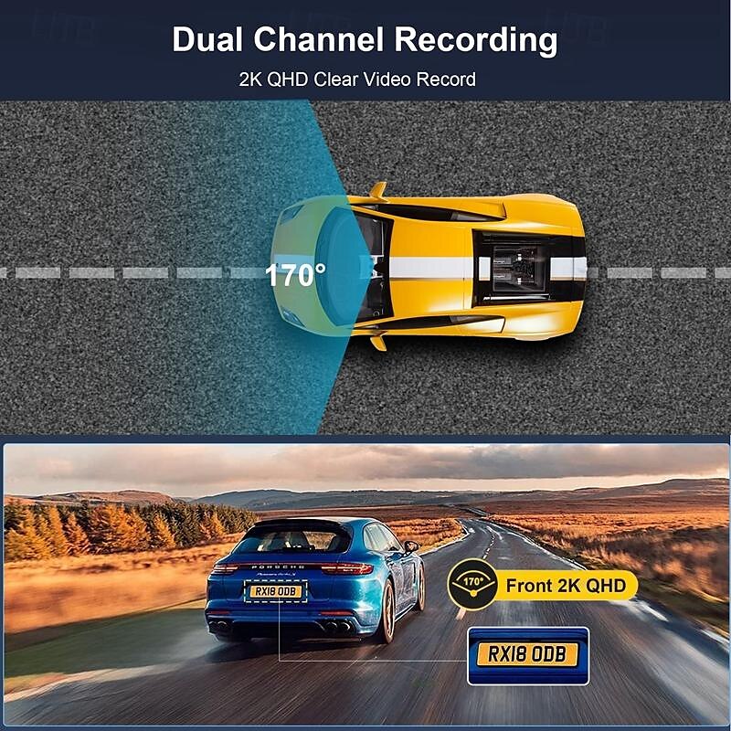X21 1440P Neues Design / HD / Booten Sie die automatische Aufnahme Auto dvr 170 Grad Weiter Winkel 3 Zoll IPS Autokamera mit Nachtsicht / G-Sensor / Parkmodus Auto-Recorder 2025 - $71.99 –P2