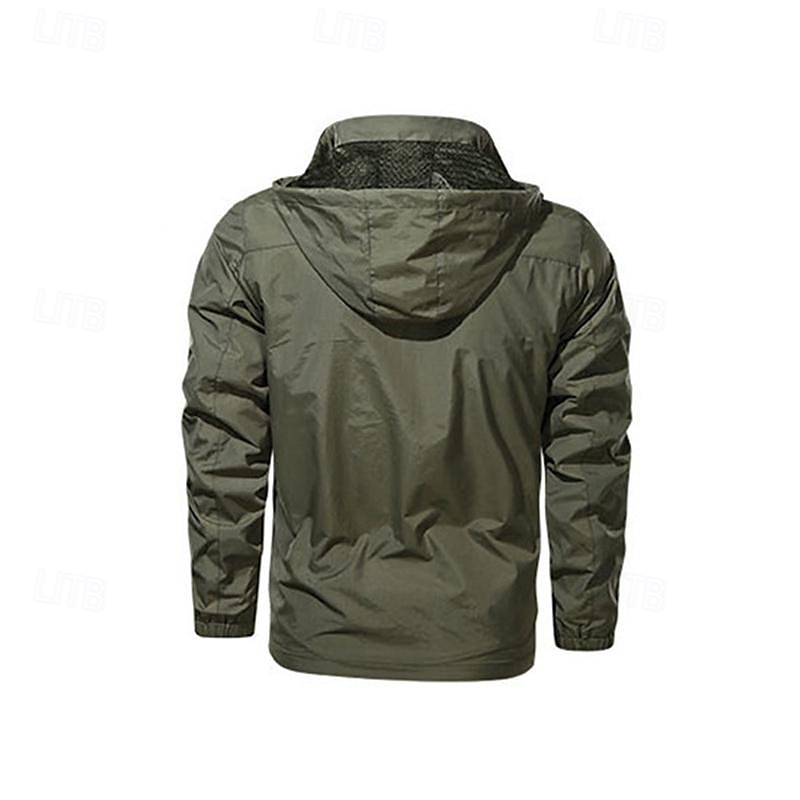 Voor heren Softshell jas Wandeljack Buitenshuis Winddicht Lichtgewicht Windjack Reizen Zwart Leger Groen Blauw Khaki Grijs 2025 - $32.99 –P7