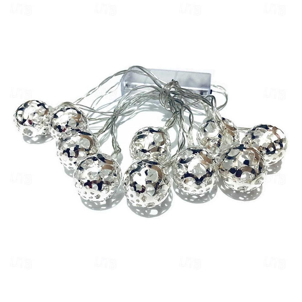 elegant bryllupsmottak fest led marokkansk mønster ball string lys, juledekorativt nattlys for julefestival, bryllup, fest og gårdsplass 1 stk. 2025 - $14.49 –P11