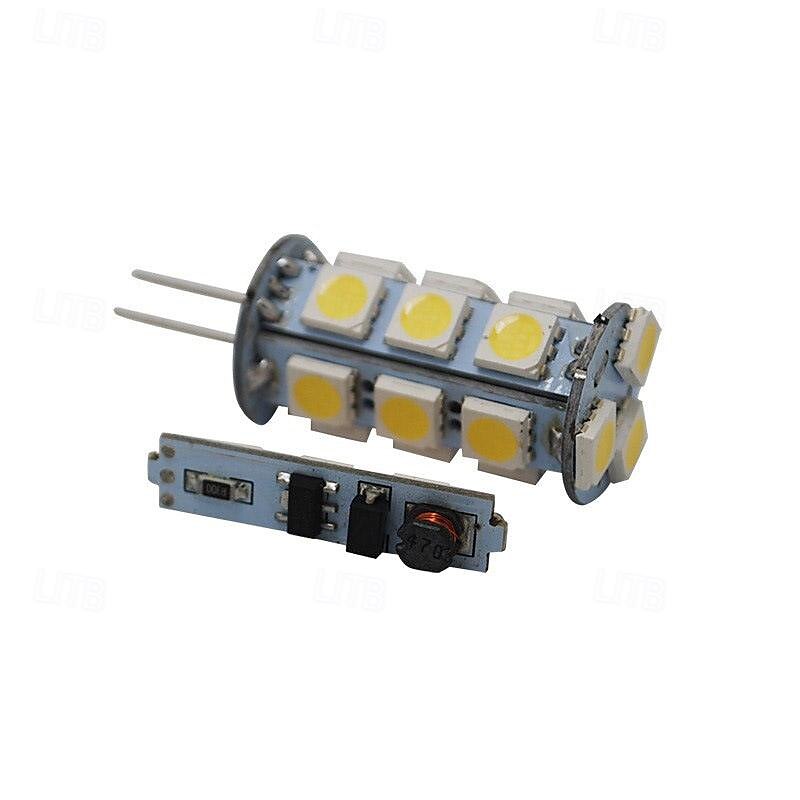 5 pz g4 led bi-pin torre lampadina 18 smd 5050 3 w ac dc 12 v per luci d'accento camper camper caravan del 2025 a $26.99 –P1