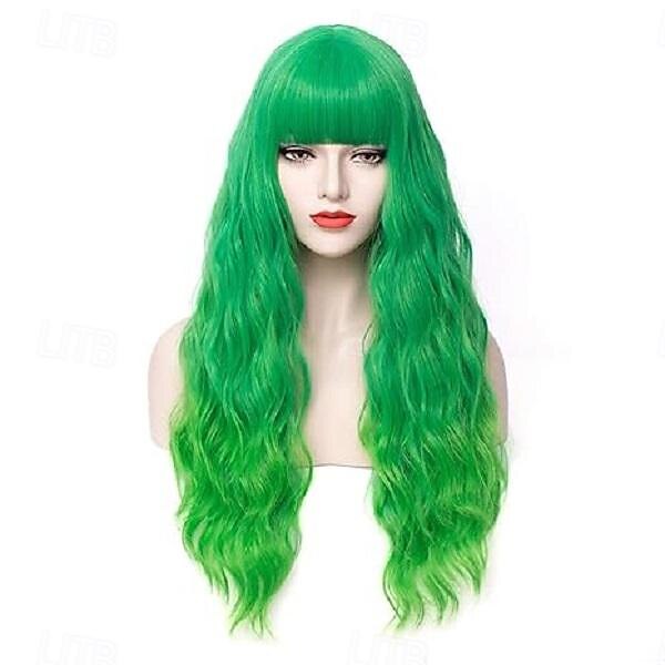 Parrucche Lunghe Aonde Arcobaleno per Donne Parrucca Halloween Cosplay Festa del 2025 a $18.99 –P4