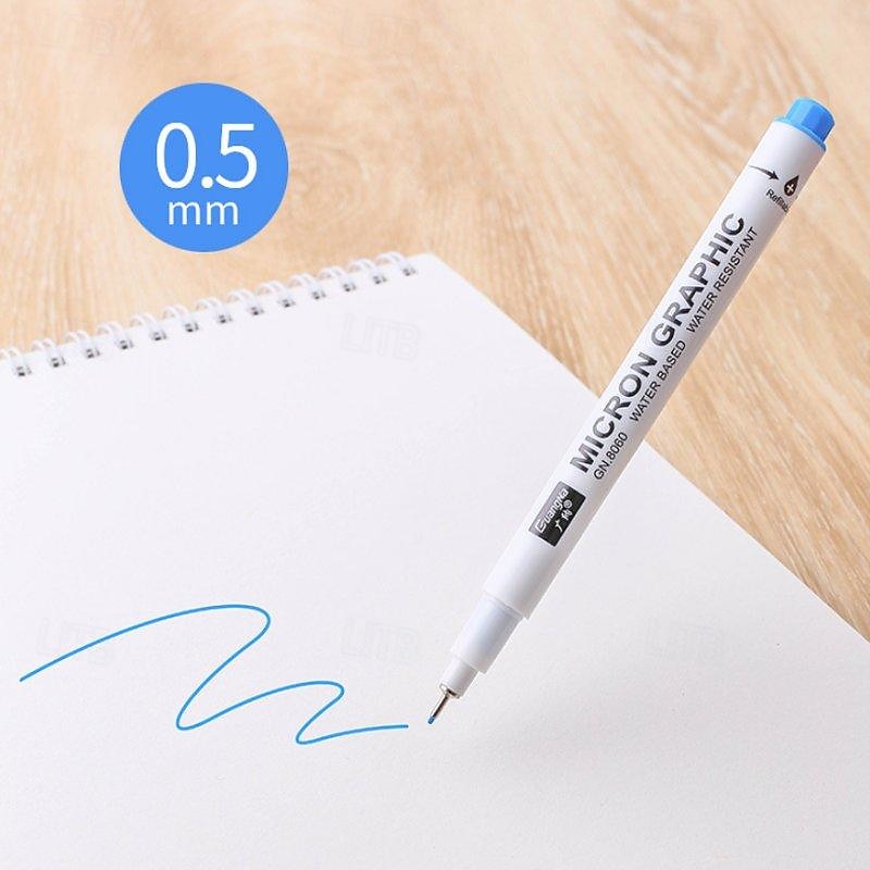 penna a linea penna a inchiostro a asciugatura rapida penna fineliner in plastica con punta micro materiale scolastico penna per schizzi penna colorata 12 pz del 2025 a $20.99 –P5