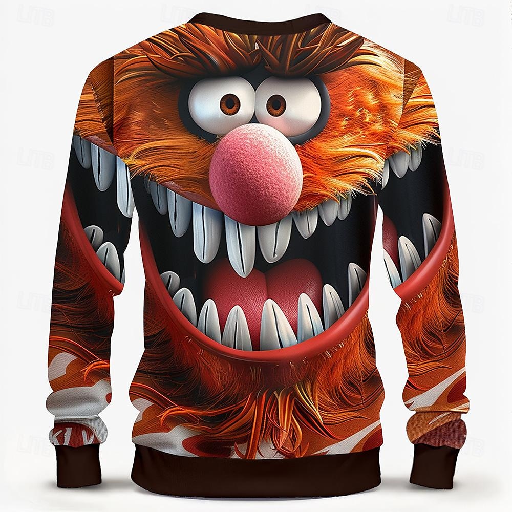Homme Marrant Sweats à Capuche Sweat shirt manche longue Sweat-shirt Col Ras du Cou Mode 3D effet Automne Hiver de 2025 ? $28.99 –P2
