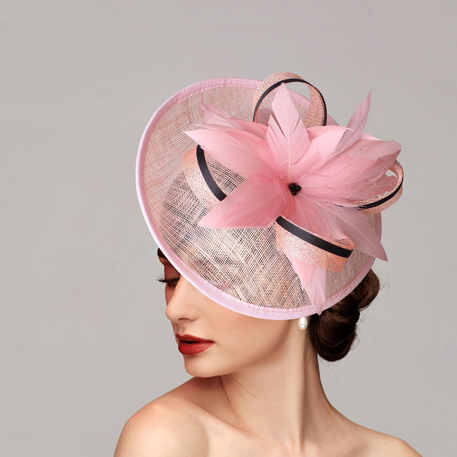 Fascinators Feathers Net Saucer Hat Wedding Horse Race Ladies Day Melbourne Cup With Feather Cap Headpiece Headwear dress to impress Race Day Dress 2025 - $39.99 –P1