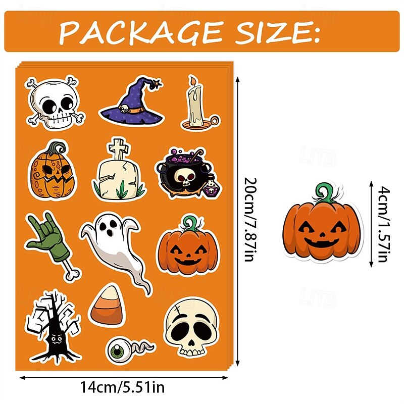 24ks halloween party dekorace mimozemské samolepky personalizované dekorace kytarový notebook zavazadla diy 2025 - $15.49 –P3