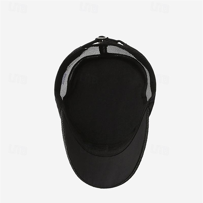 Bărbați Bască Flat Palarie de soare Căciulă de camioner Negru Albastru Intens Poliester Plasă Peteci Modă Casual Stradă Zilnic Simplu Ajustabile Cremă Cu Protecție Solară Respirabil 2025 - $6.49 –P7