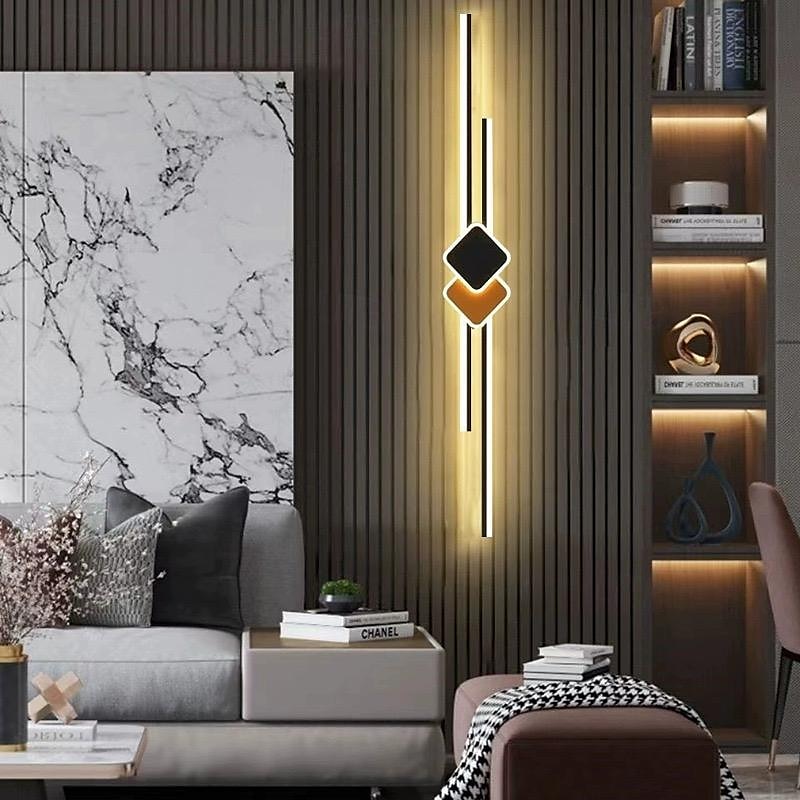 2025年 LED 屋内壁掛けライト 温白色 90cm 北欧 クラシック ロングストリップ リニアバー LED 壁取り付け用燭台 ライト ミニマリズム ブラック オレンジ ホワイト 照明器具 浴室 化粧台 壁掛け 寝室 廊下用 110-240V  コレクション – $165.99 –P3