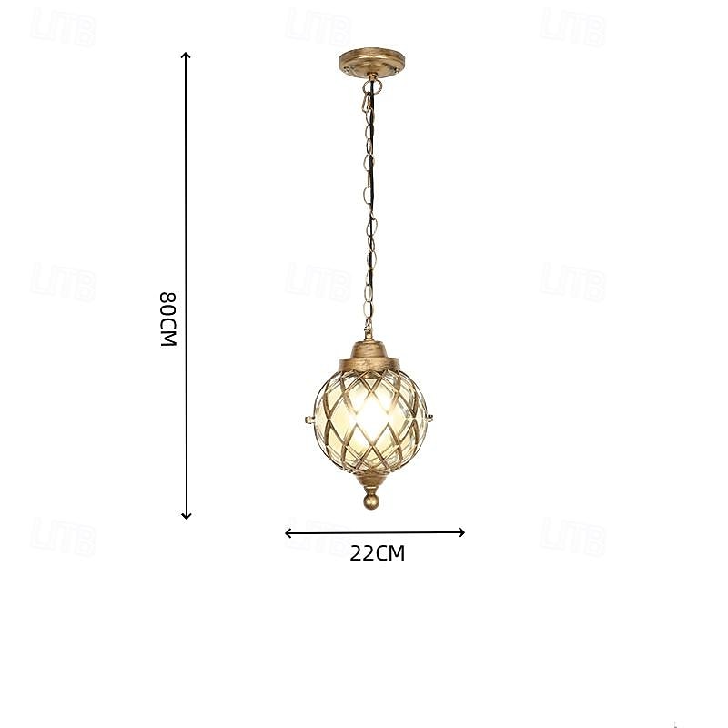 lampade a sospensione per esterni, lampada a sospensione esterna portico impermeabile lampadario in metallo nero con globo di vetro trasparente con struttura in gabbia di ferro, lanterna esterna per del 2025 a $118.99 –P5