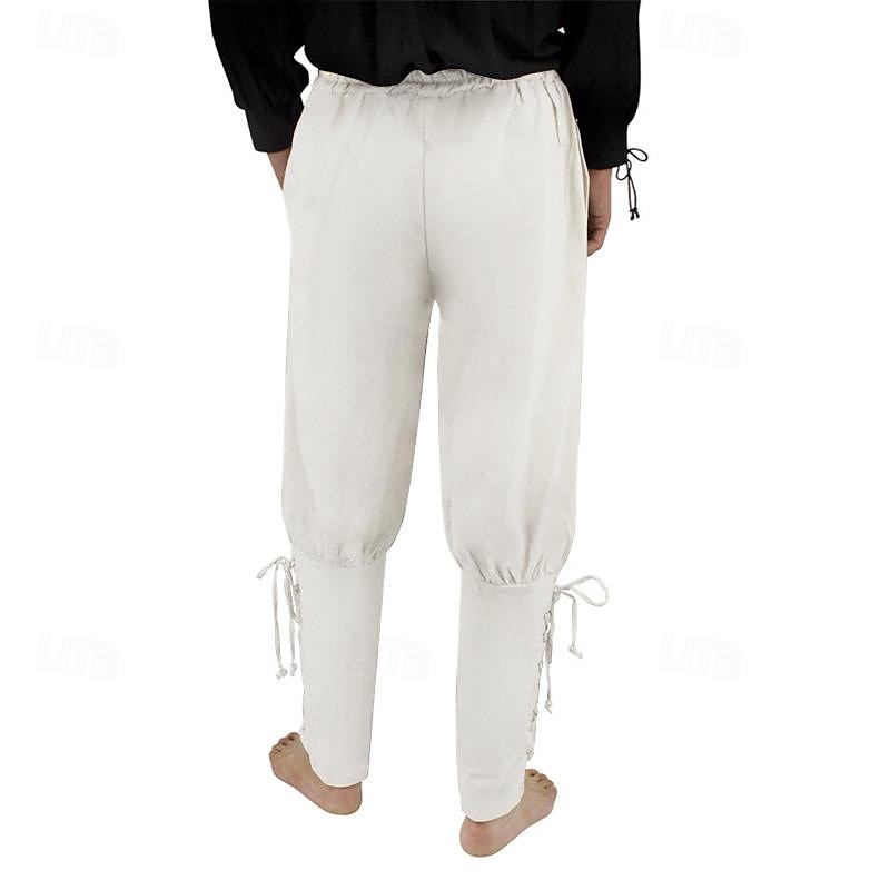 Retro Antiguo Medieval Renacimiento pantalones piratas Feria del Renacimiento caballero celta Ranger Color sólido Hombre Pirata Fantasía Víspera de Todos los Santos Carnaval Mascarada Rendimiento 2025 - $27.99 –P20