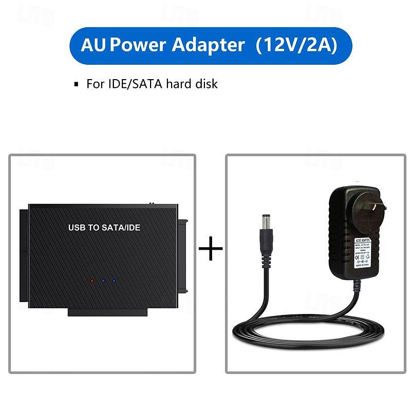 adattatore per disco rigido usb 3.0 a sata ide lettore di dischi rigidi esterni usb tipo-c kit di cavi convertitore di recupero dati ultra per unità ottica hdd ssd universale del 2025 a $39.99 –P8