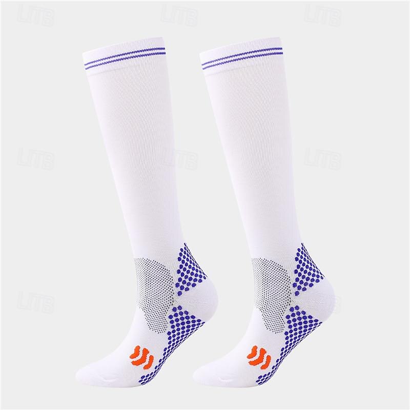 Calcetines de compresión Calcetines Deportivos Calcetines para correr 1 Par Bloque de Color Hombre Calcetines de tubo A prueba de resbalones Transpirable Reductor del Sudor Cómodo Entrenamiento de 2025 - $7.99 –P2