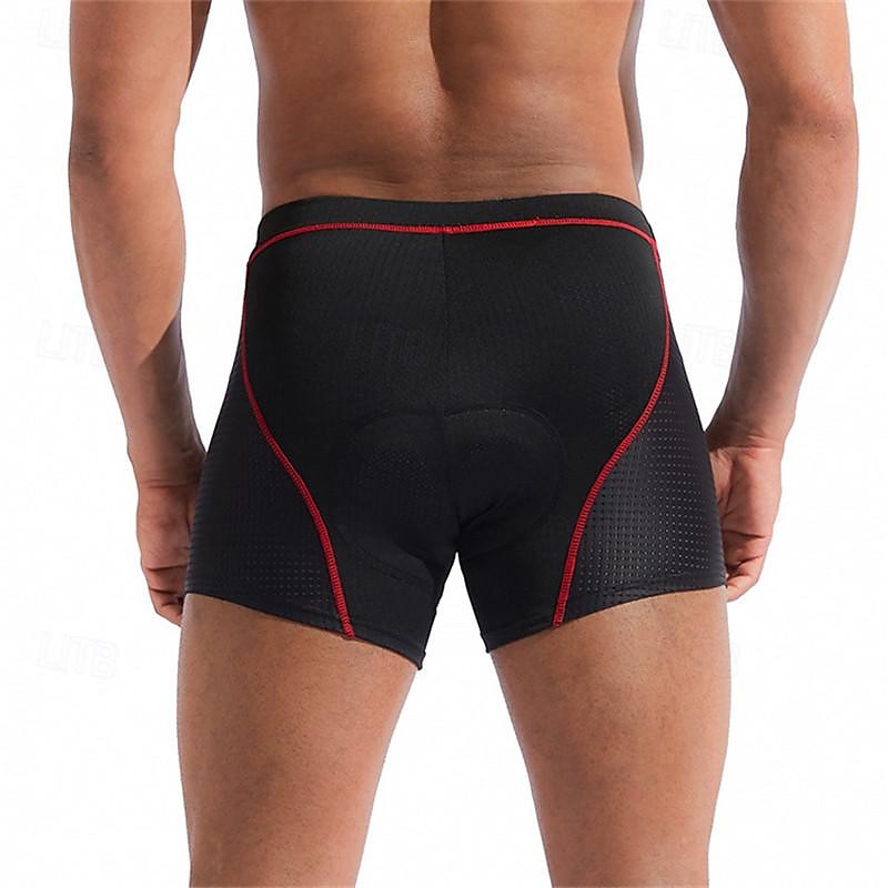 WOSAWE Voor heren Fietsbroek Gevoerde wielrenshorts Fietsen Short / Broekje Gewatteerde shorts Strak Sport Ademend Sneldrogend Hoge Elasticiteit Comfortabel Zwart Geel Kleding Wielrenkleding 2025 - $20.99 –P5