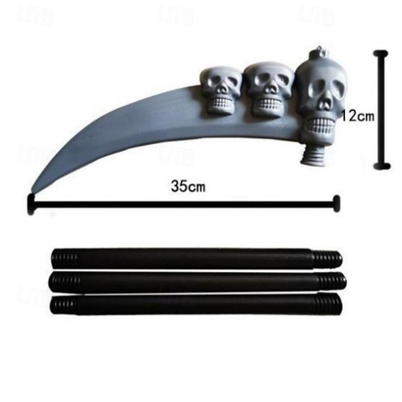 4db/szett halloween party felnőtt arató fekete köpeny koponya maszk kesztyű halloween jelmez kellék szett 2026 - $26.99 –P8