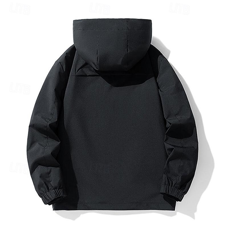 Hombre Chaqueta Softshell Chaqueta para senderismo Al aire libre Resistente al Viento Resistente al Agua Sudadera Chaqueta cortavientos Camping / Senderismo / Espeleología Viaje Negro Verde Ejército 2025 - $39.99 –P6