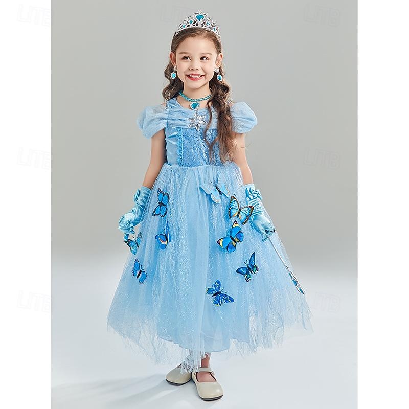 Fairy Tale Aurora Briar Rose Flower Girl Dress Theme Party Costume Tulle  Dresses Sweet Lolita for Girls' Kids Children's Day New Year Party /  Evening 2026 - $47.99